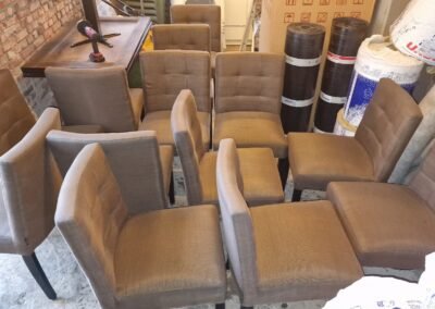 chaises-en-tissu