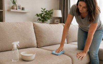 Nettoyage de canapé en tissu à domicile à Bruxelles : ce que les astuces maison ne règlent pas